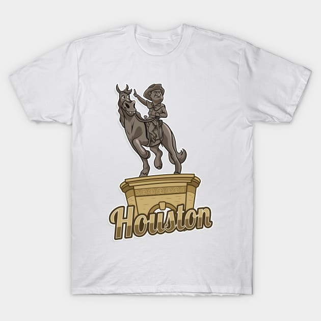 Houston City Badge T-Shirt by Studio324